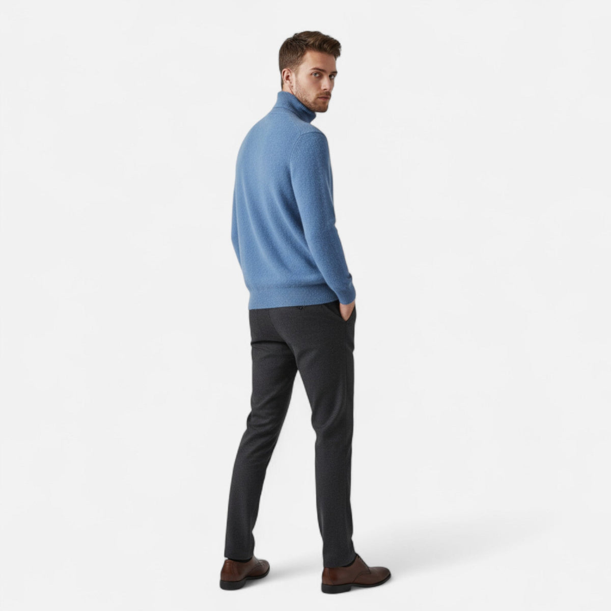 Ancienne Monde | Pull Homme Classique en Cachemire Premium