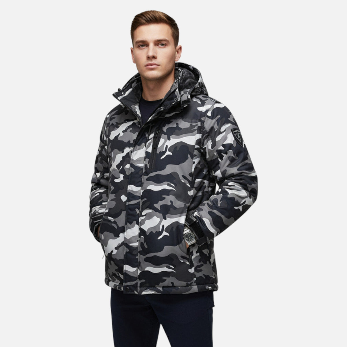 Ancienne Monde | Parka Homme Hiver Imperméable à Doublure Polaire