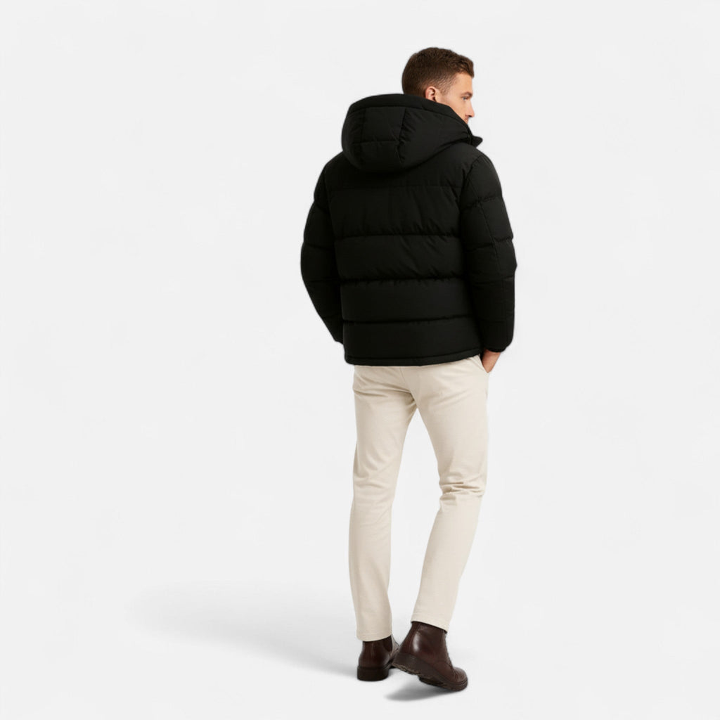Doudoune en Polyester Homme – Capuche et Coupe Légère et Isolante