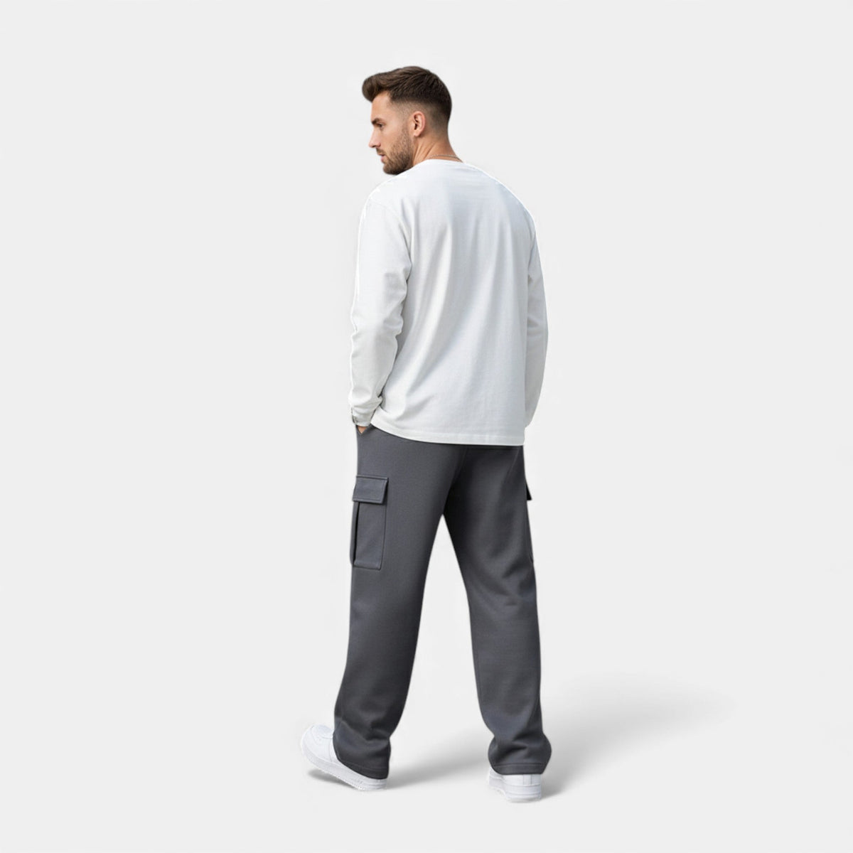 Ancienne Monde | Pantalon Jogger Cargo Homme – Coupe Large Streetwear Décontractée