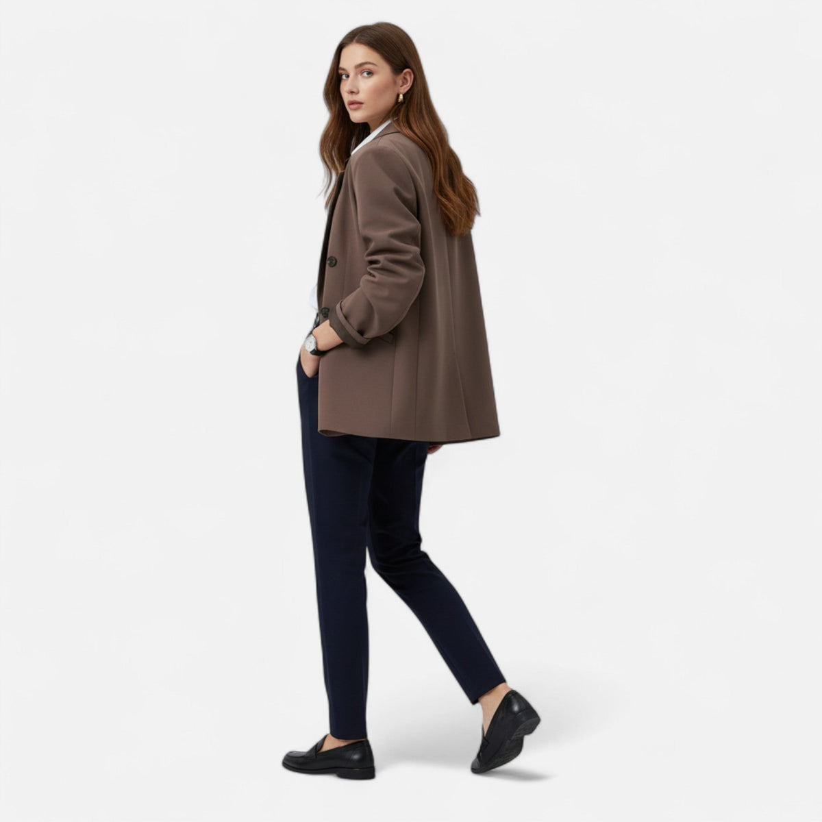 Ancienne Monde | Blazer Femme Oversize Style Intemporel Raffiné