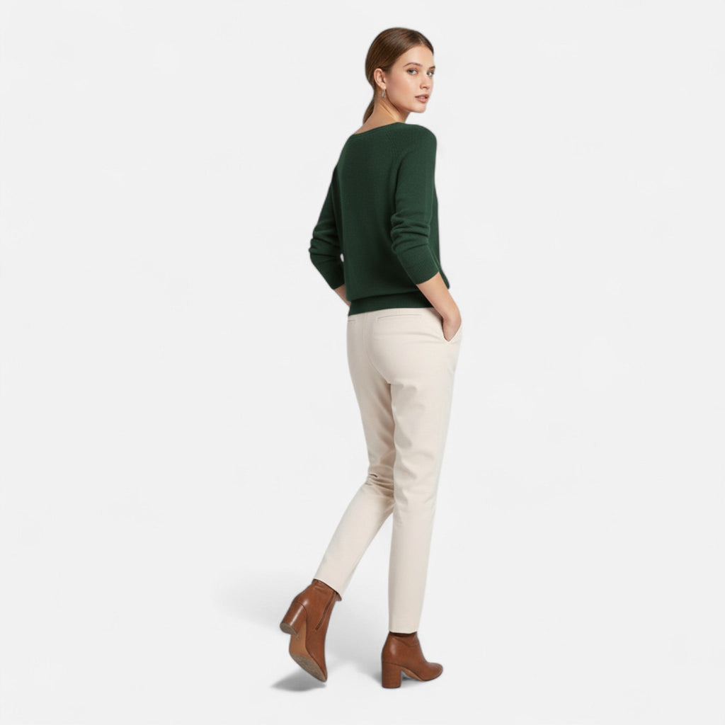 Ancienne Monde | Pull Femme en Laine Mérinos Col Rond Classique