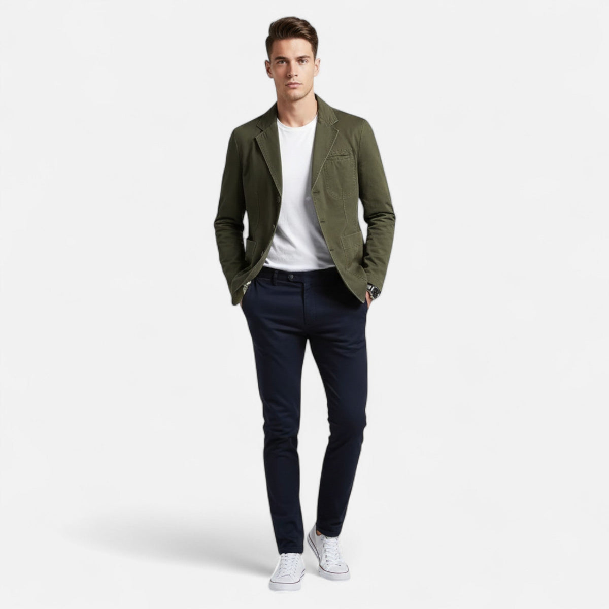 Ancienne Monde | Blazer Homme Grande Taille Élégance Italienne Intemporelle