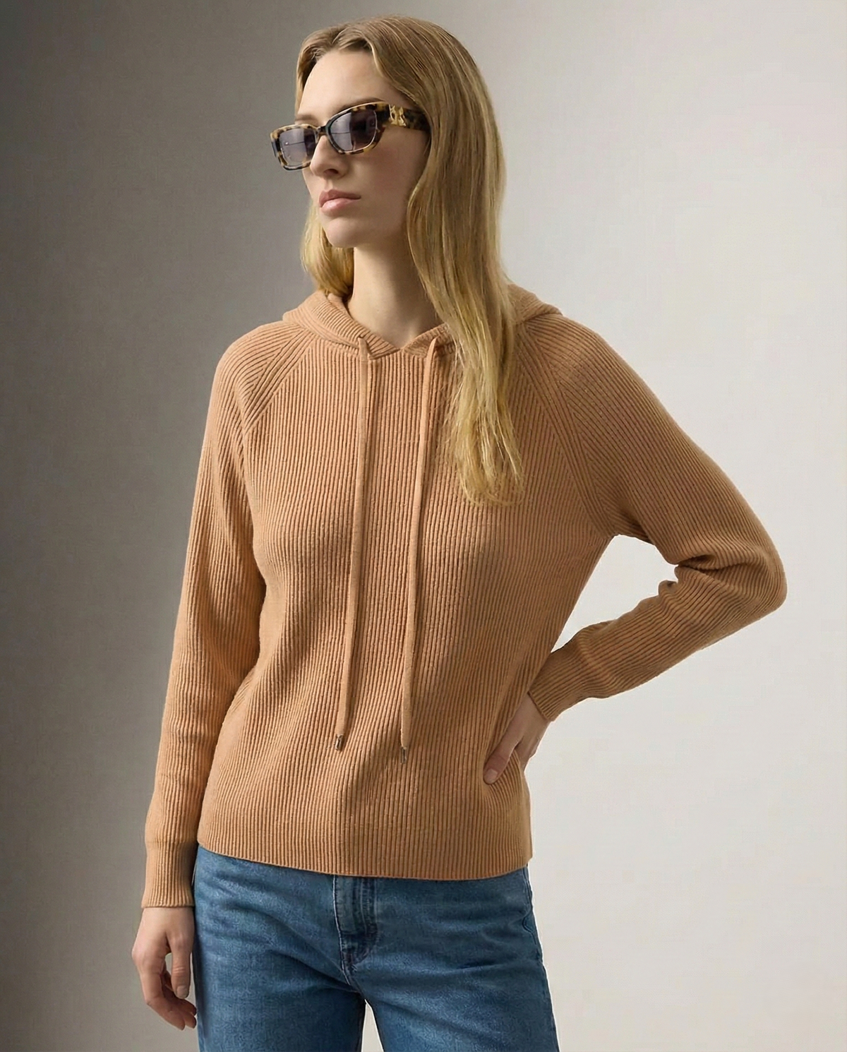 Sweat en Cachemire et Laine Femme – Coupe Ample et Cordons Ajustables