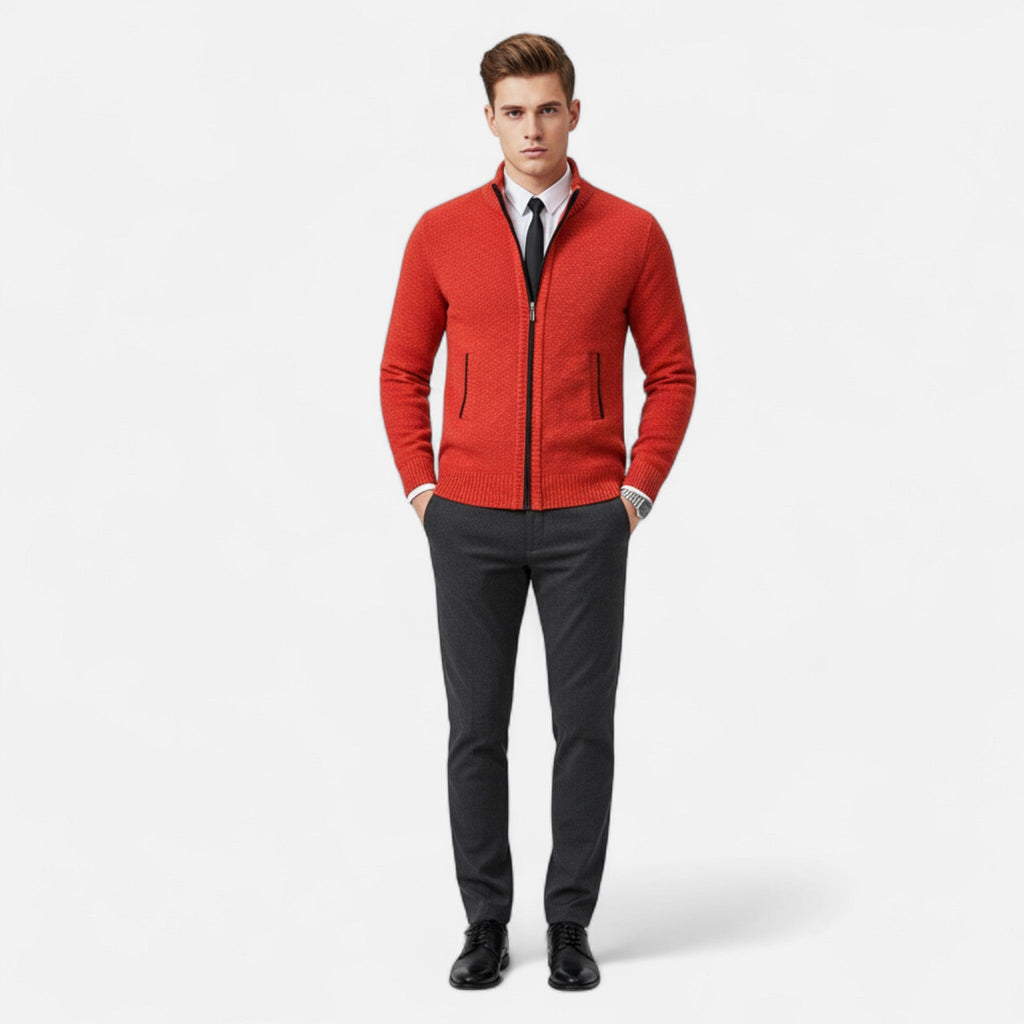 Ancienne Monde | Veste Polaire Homme Zippée Col Montant
