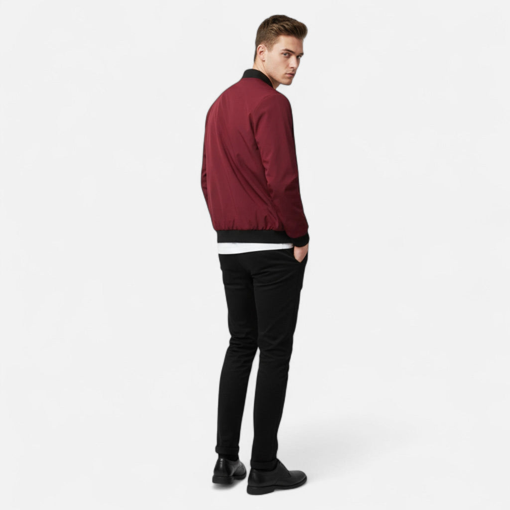 Ancienne Monde | Bomber Homme Léger Style Classique Raffiné
