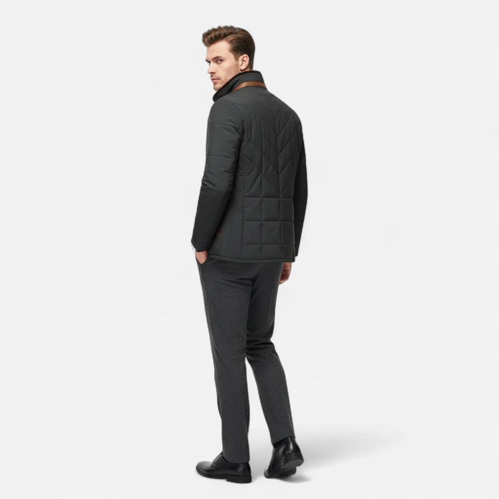 Veste Matelassée en Polyester Homme – Coupe Structurée Intemporelle