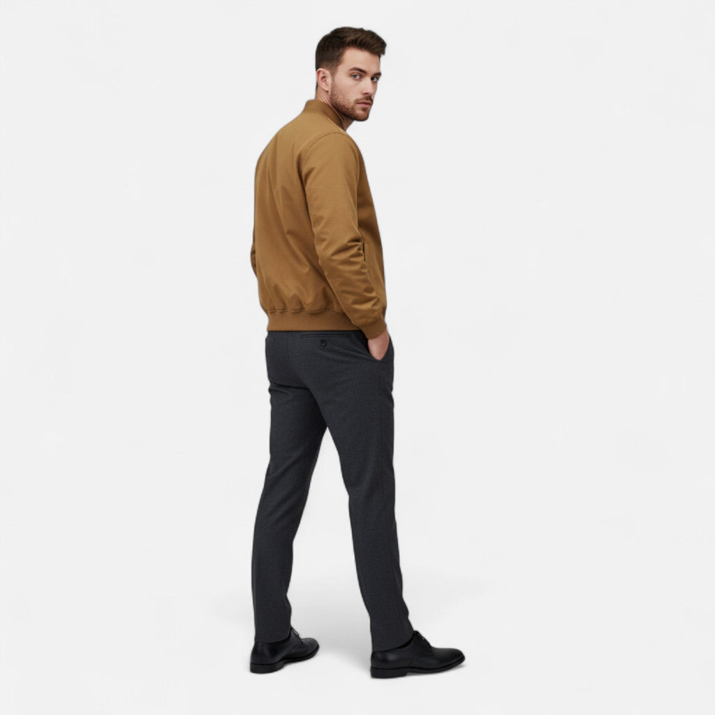 Ancienne Monde | Blouson Bomber Homme Coupe Ajustée Style Urbain