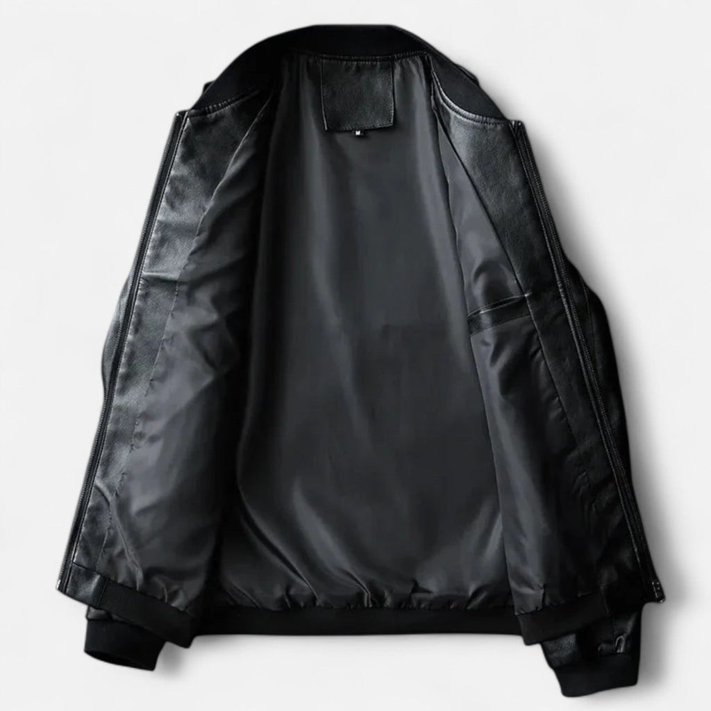 Ancienne Monde | Blouson Homme en Cuir Végan Style Classique