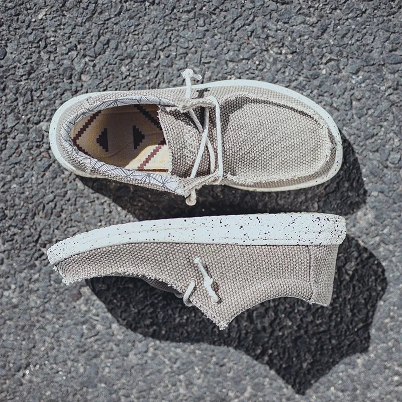 Chaussures homme slip-on tissu souple