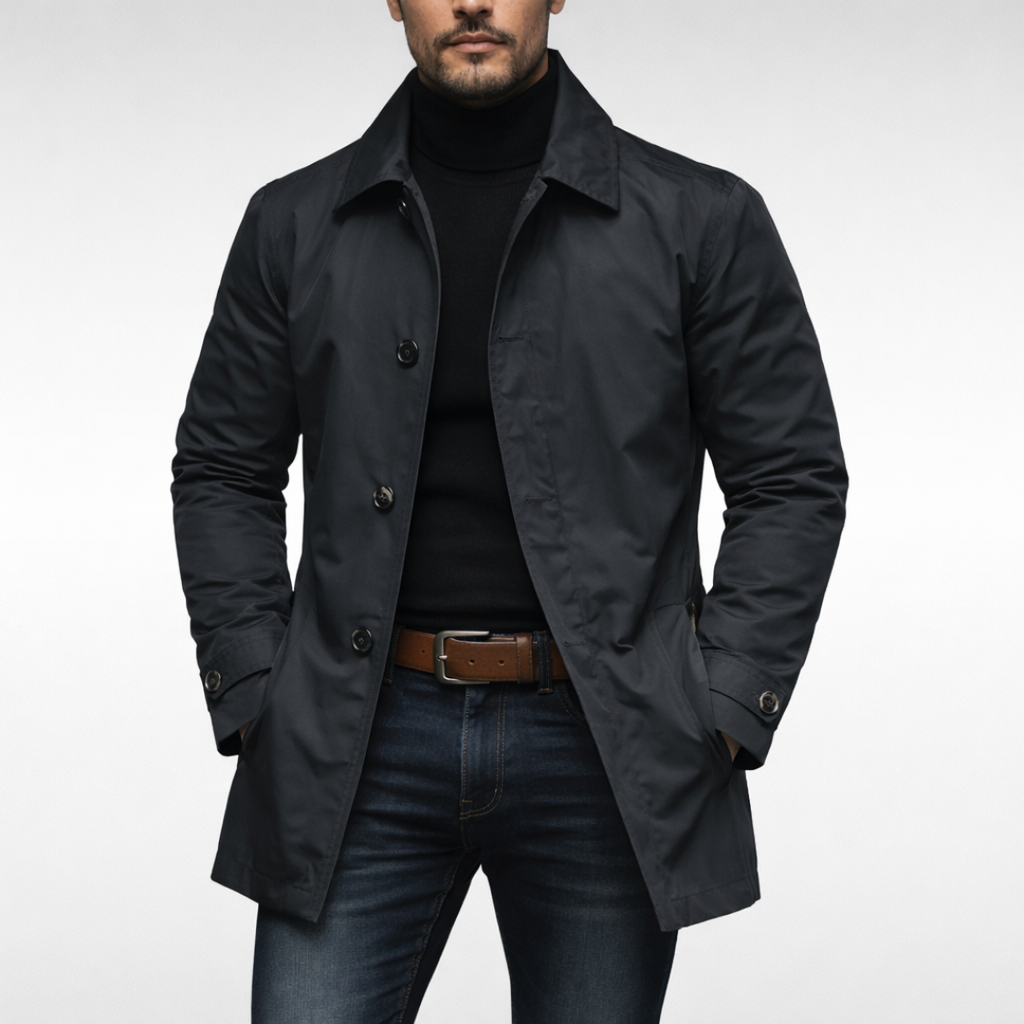 Manteau Homme Résistant aux Intempéries – Doublure Matelassée & Coupe Élégante