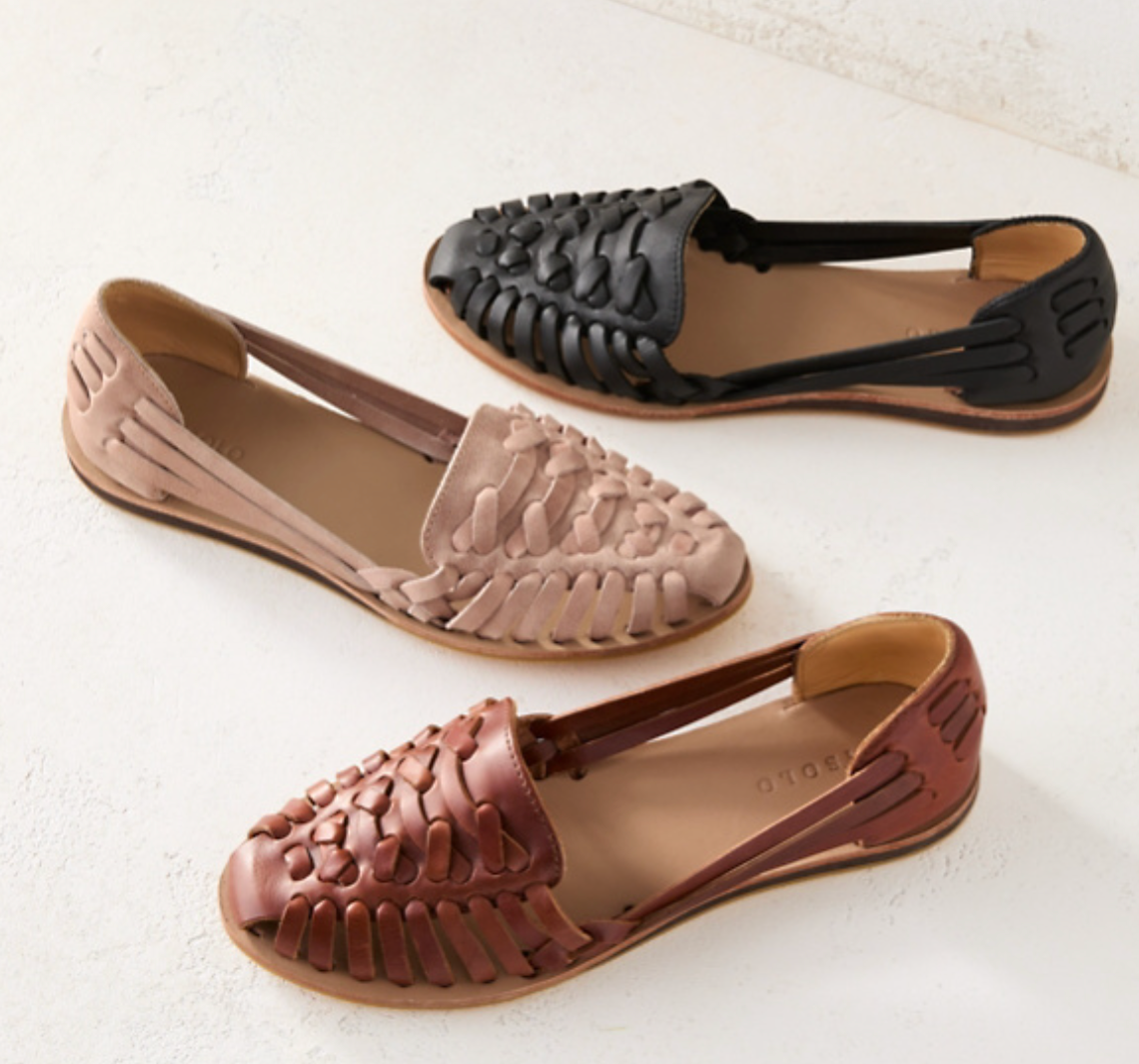 Chaussures Tressées Sans Talon