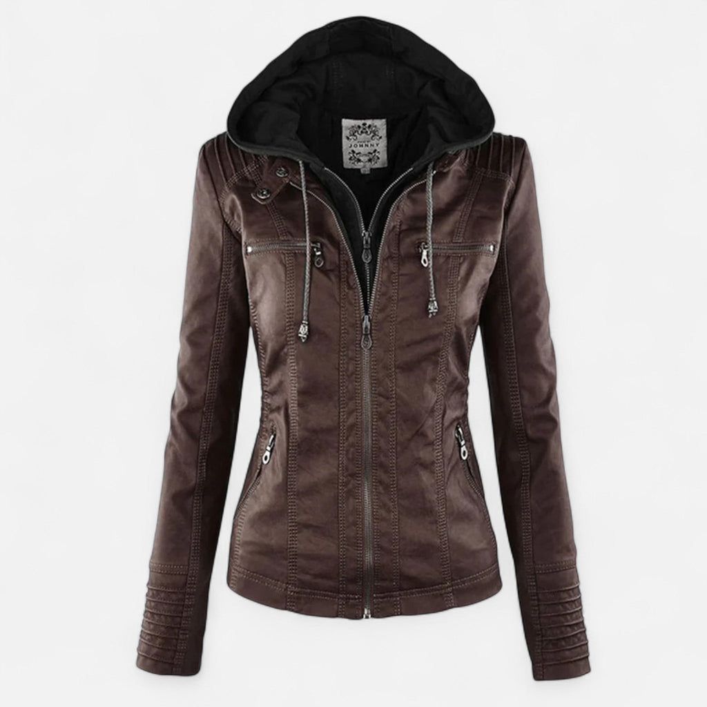 Ancienne Monde | Blouson Femme en Cuir Véritable – Style Classique &amp; Élégance Durable