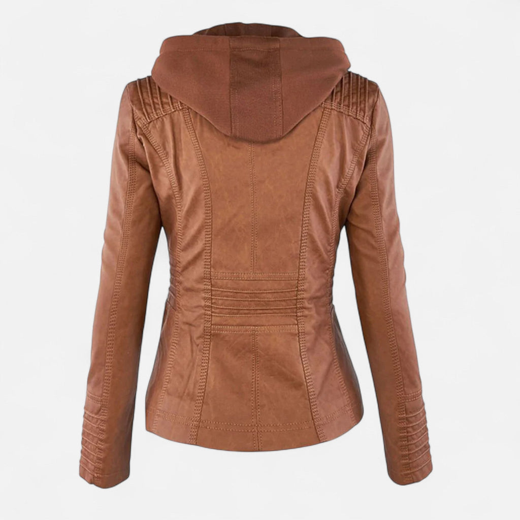 Ancienne Monde | Blouson Femme en Cuir Véritable – Style Classique &amp; Élégance Durable
