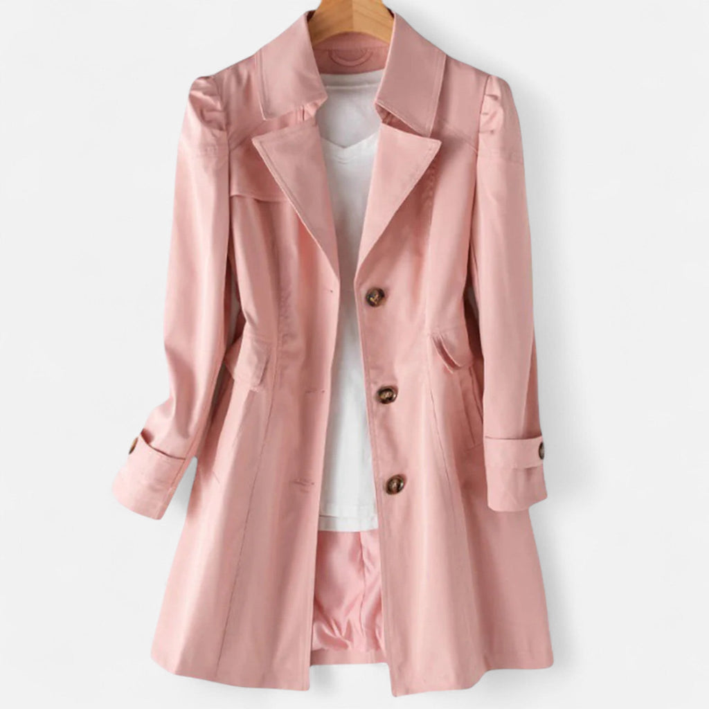 Ancienne Monde | Trench Femme Ceinturé Intemporel Élégant Classique