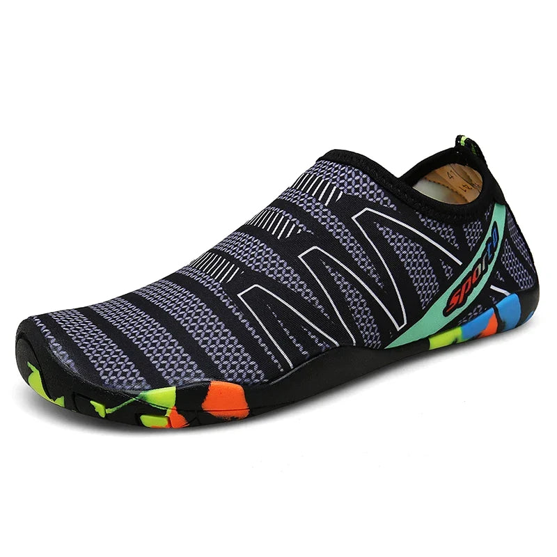 Chaussures aquatiques unisexes - matière respirante - accessoire voyage mer