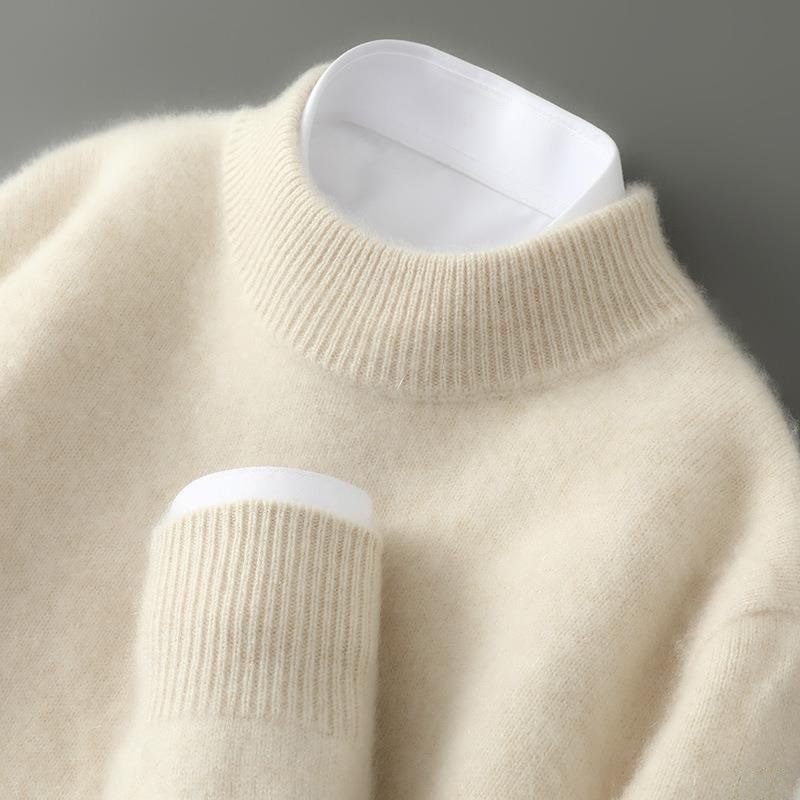 Pull en Cachemire Homme – Maille Douce et Coupe Ajustée Intemporelle