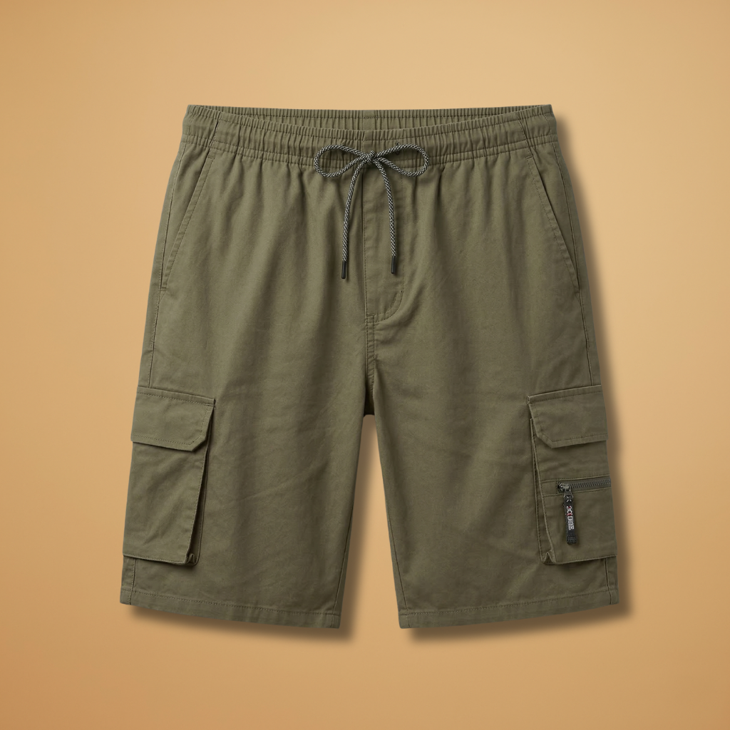 Bermuda cargo de randonnée | short ample taille élastiquée pour loisirs