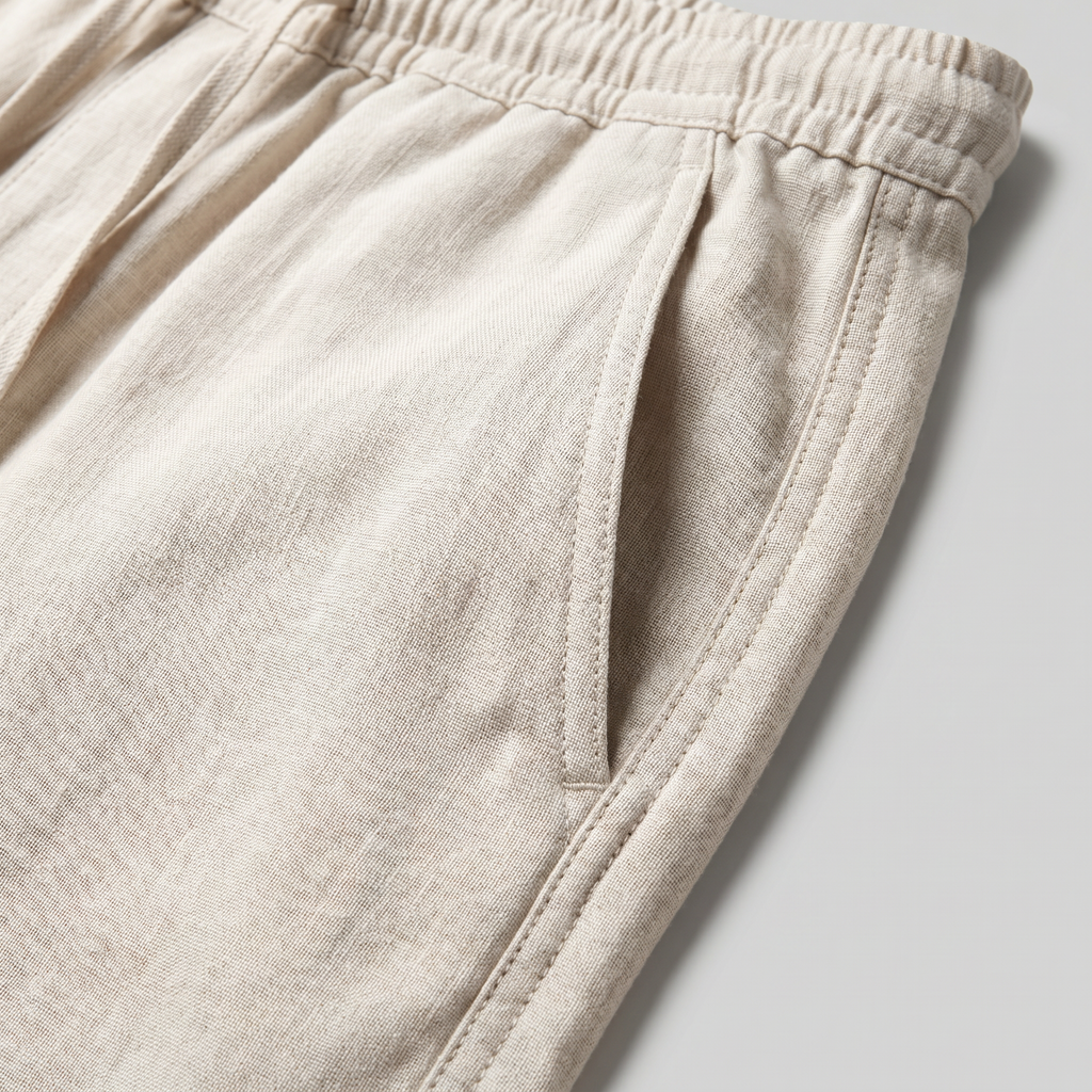 Bas lin homme | pantalon baggy léger