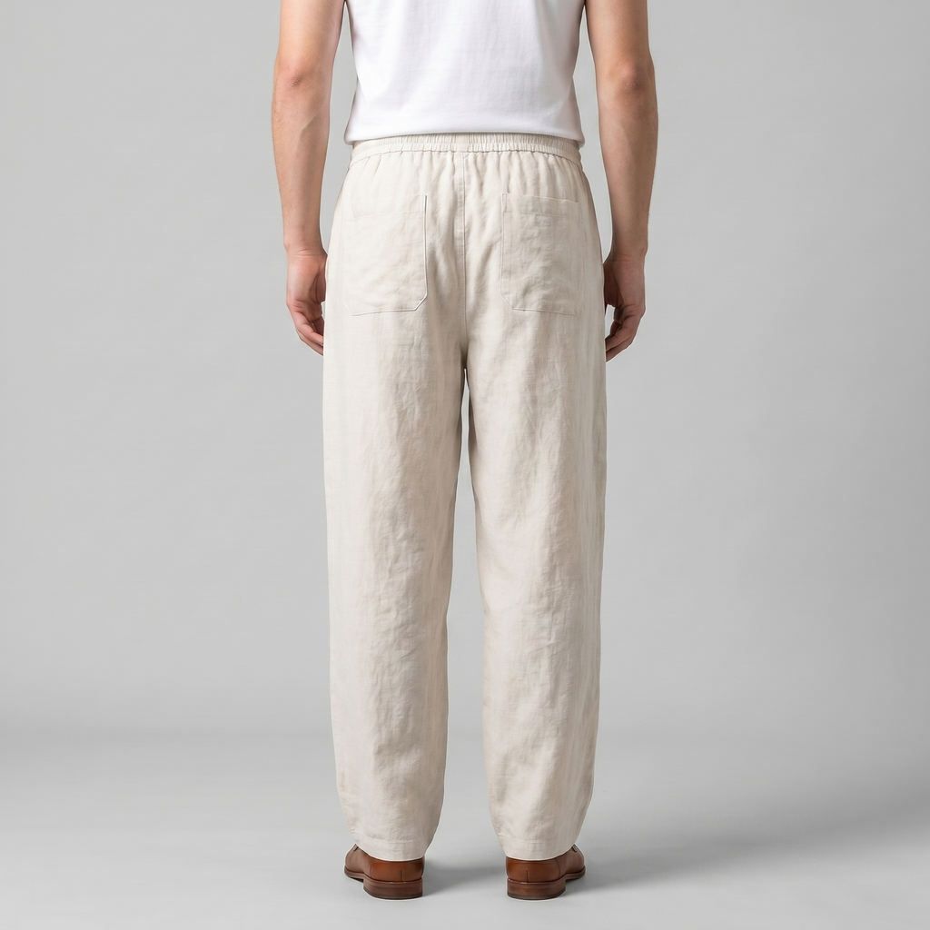 Bas lin homme | pantalon baggy léger
