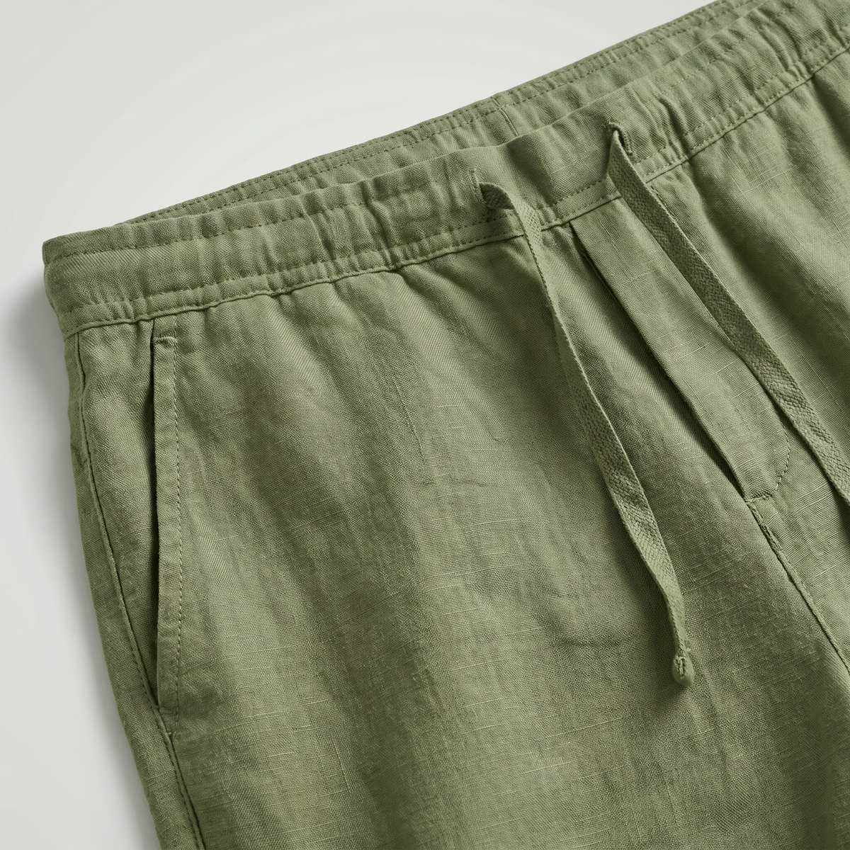 Pantalon court lin homme | bas léger vacances