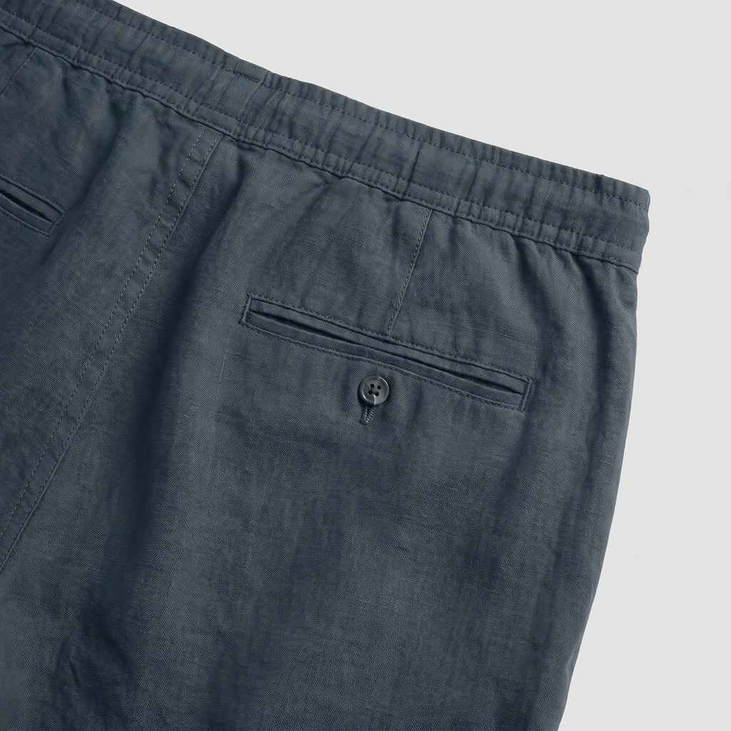 Pantalon court lin homme | bas léger vacances