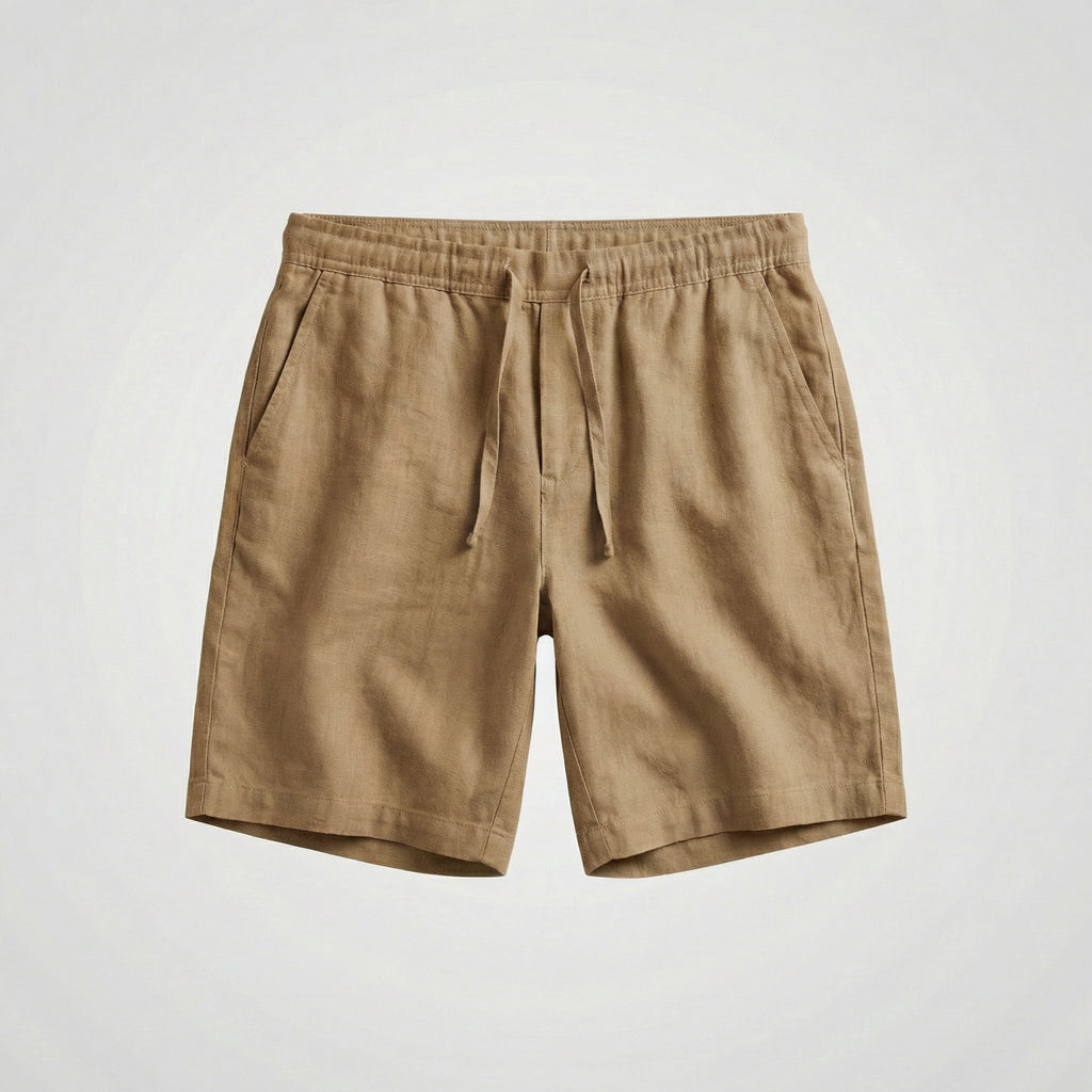 Pantalon court lin homme | bas léger vacances