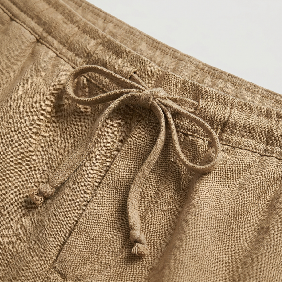 Pantalon court lin homme | bas léger vacances