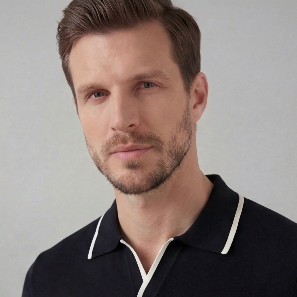 Polo sans bouton | haut maille homme casual