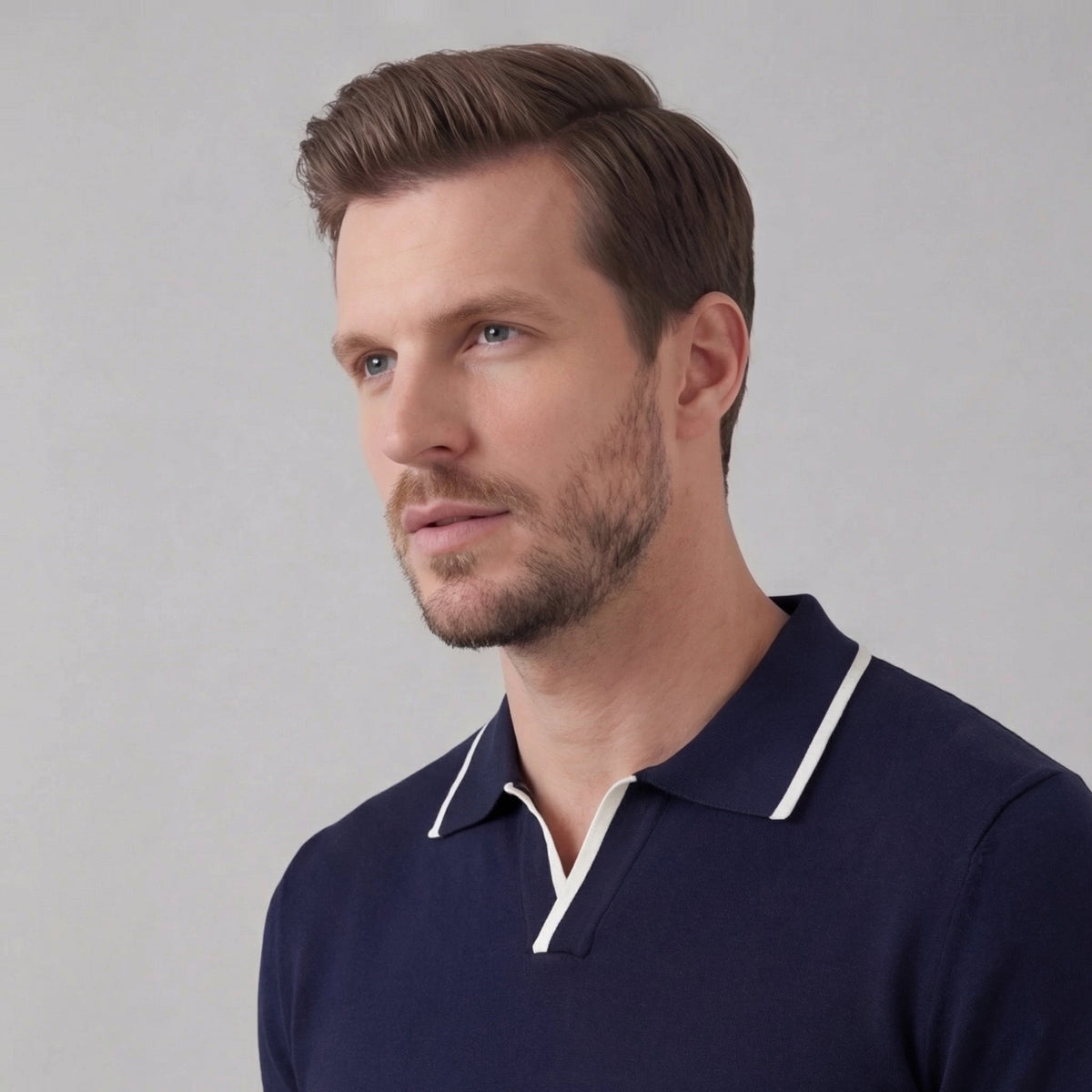 Polo sans bouton | haut maille homme casual