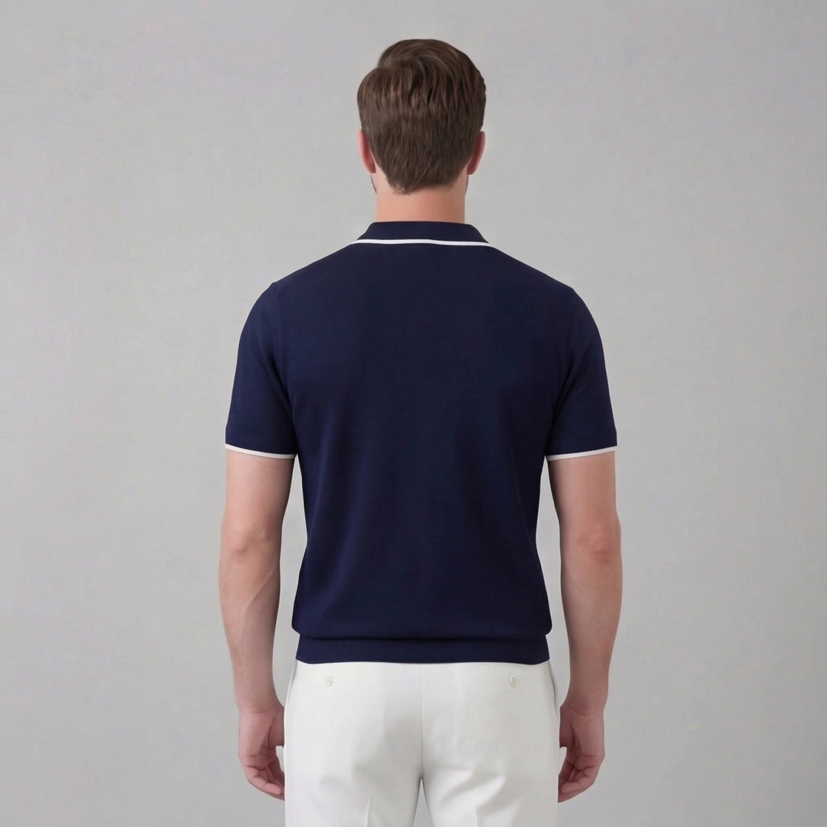 Polo sans bouton | haut maille homme casual