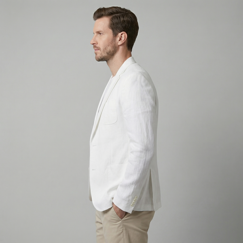 Veste lin homme | blazer élégant vacances