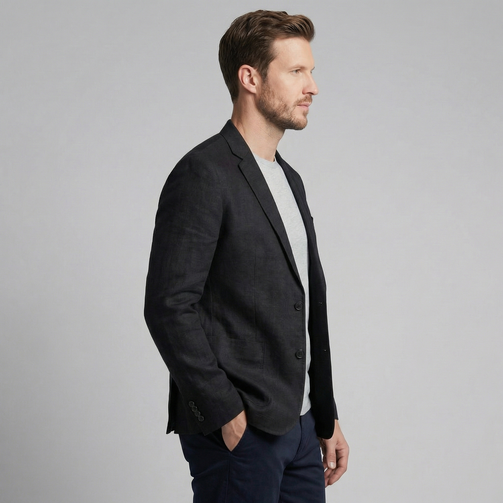 Veste lin homme | blazer élégant vacances