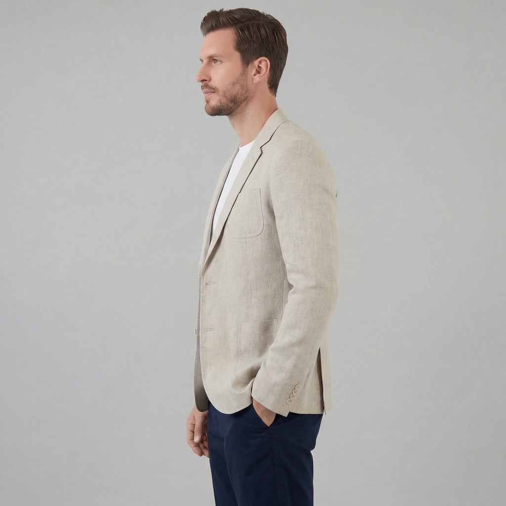 Veste lin homme | blazer élégant vacances