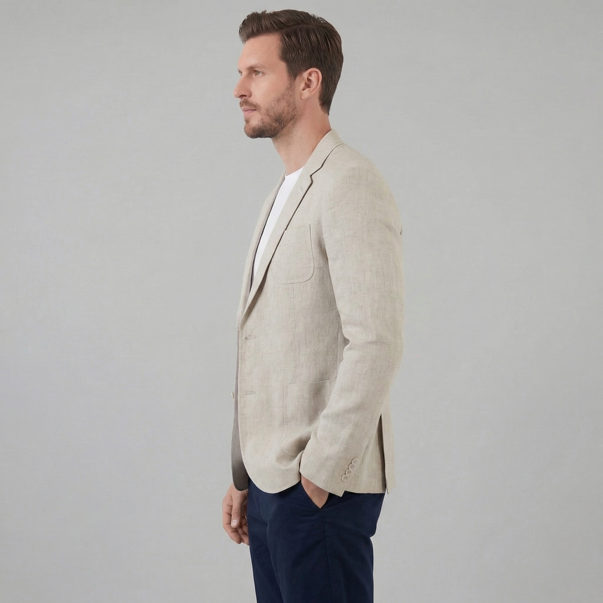 Veste lin homme | blazer élégant vacances