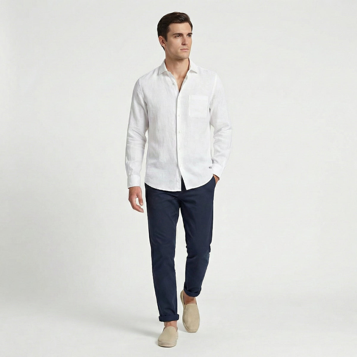 Haut lin homme | chemise été classique