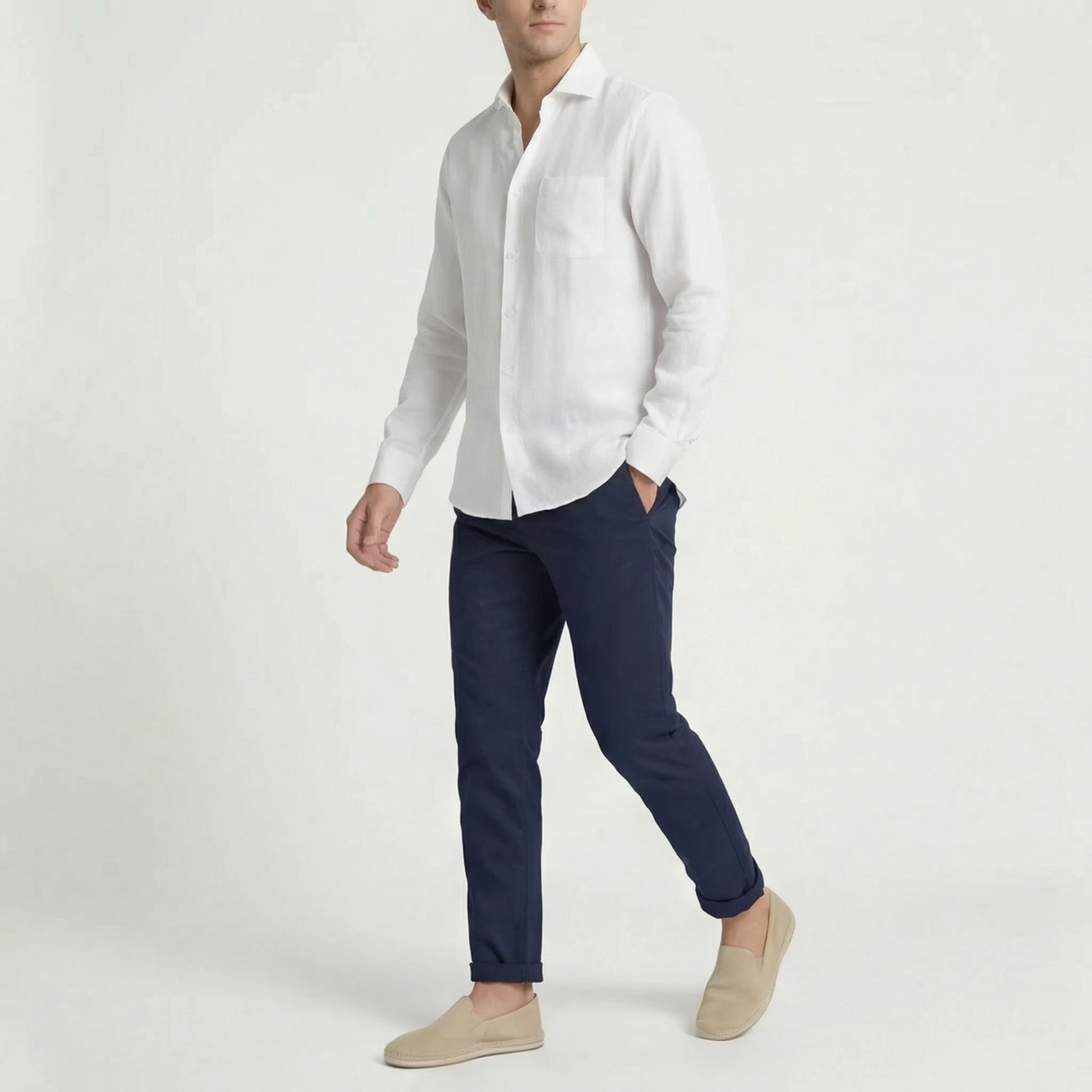 Haut lin homme | chemise été classique