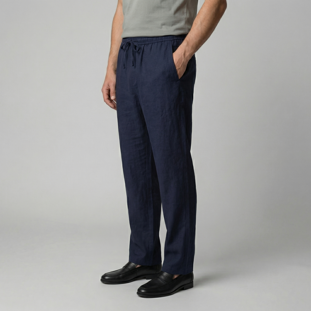 Pantalon slim lin | bas homme plage