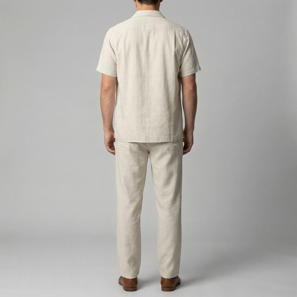 Pantalon slim lin | bas homme plage