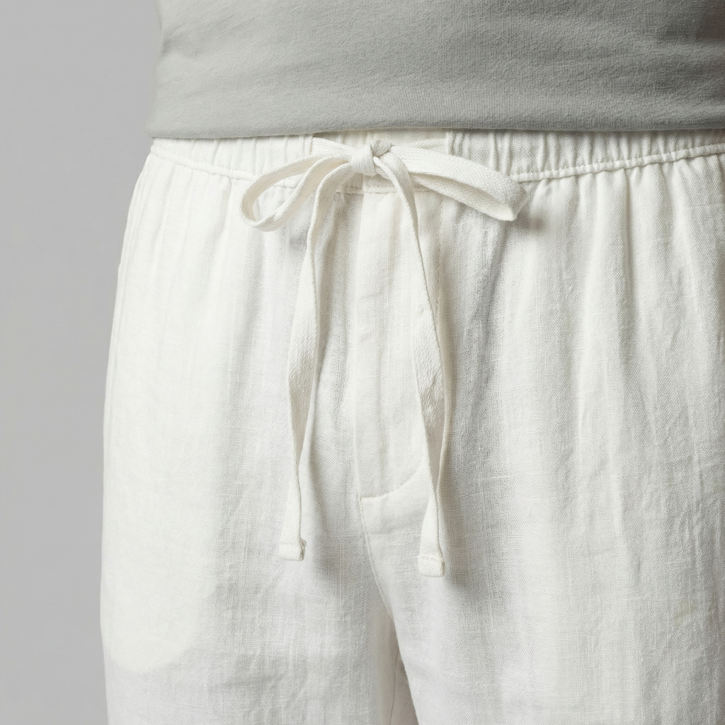 Pantalon slim lin | bas homme plage