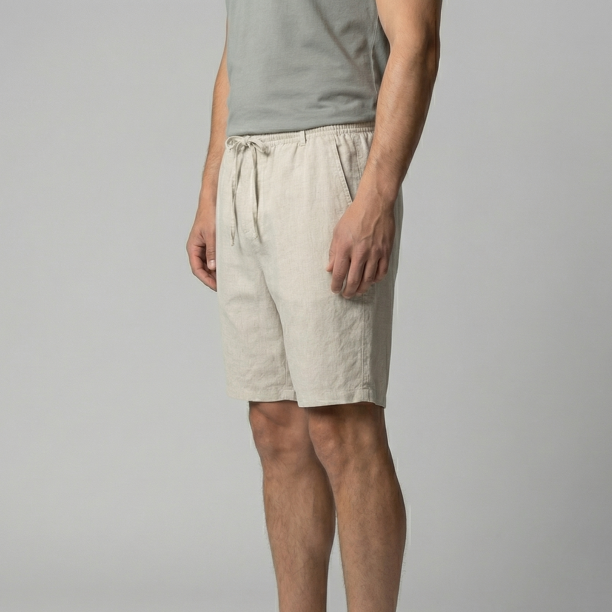 Bermudas lin homme | short plage quotidien
