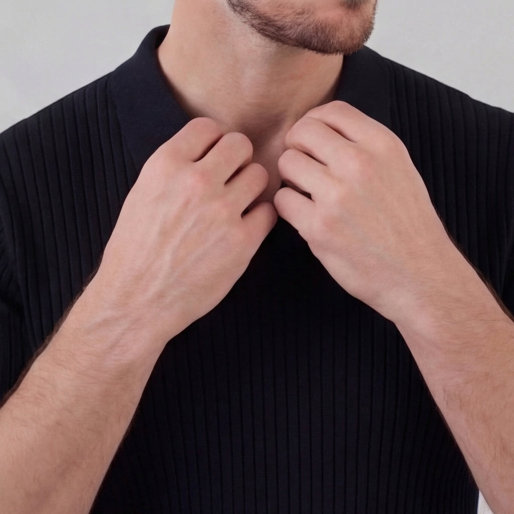 Haut polo homme | maille coton moderne