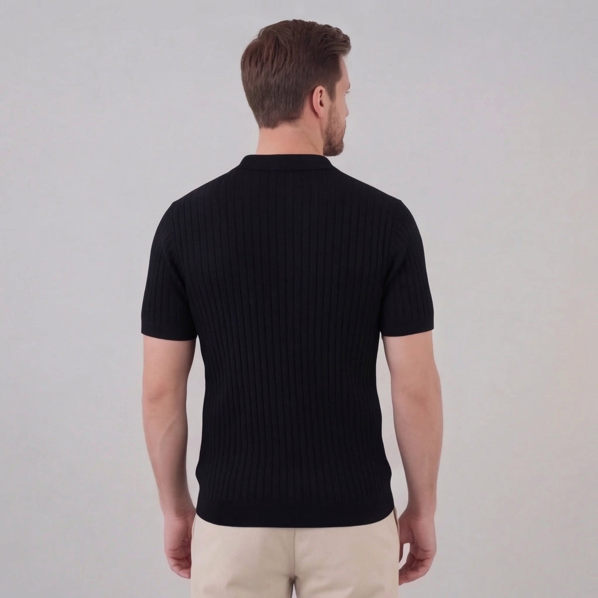 Haut polo sport | ensemble maille texturée