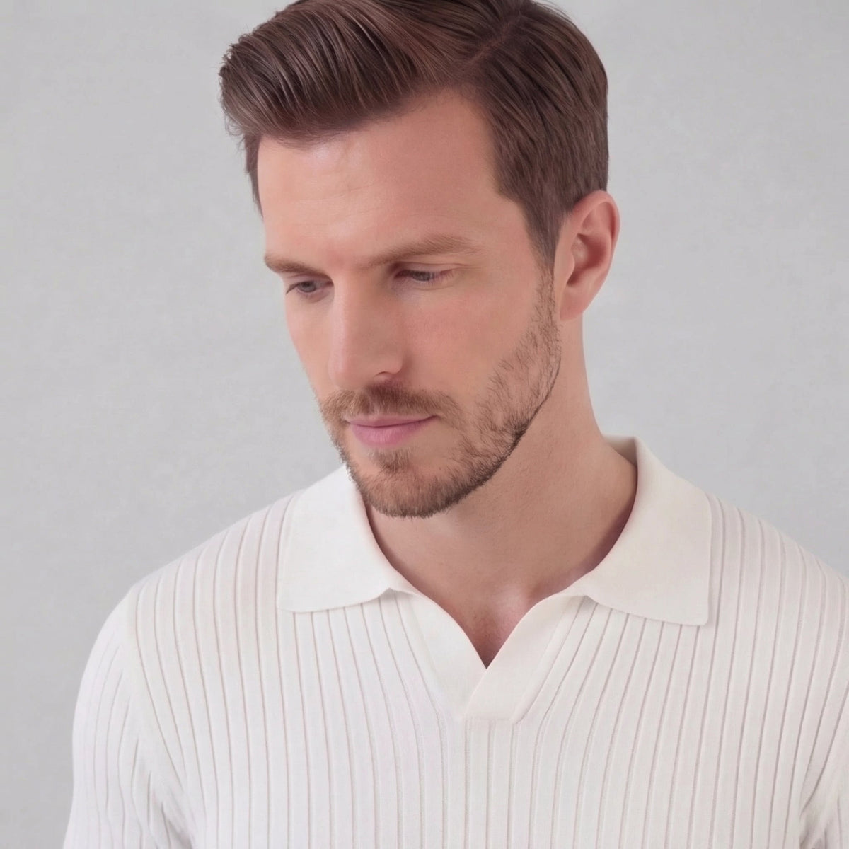 Haut polo sport | ensemble maille texturée