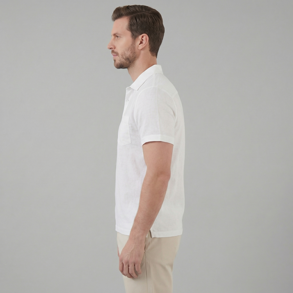 Haut polo été | vêtement maille fluide