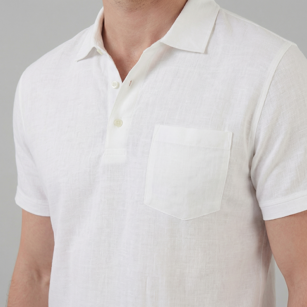 Haut polo été | vêtement maille fluide