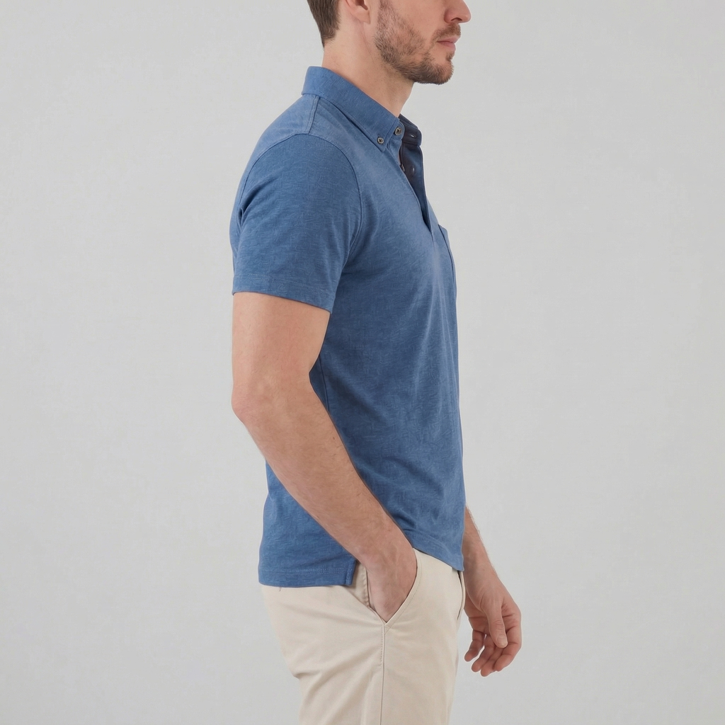 Haut polo été | vêtement maille fluide
