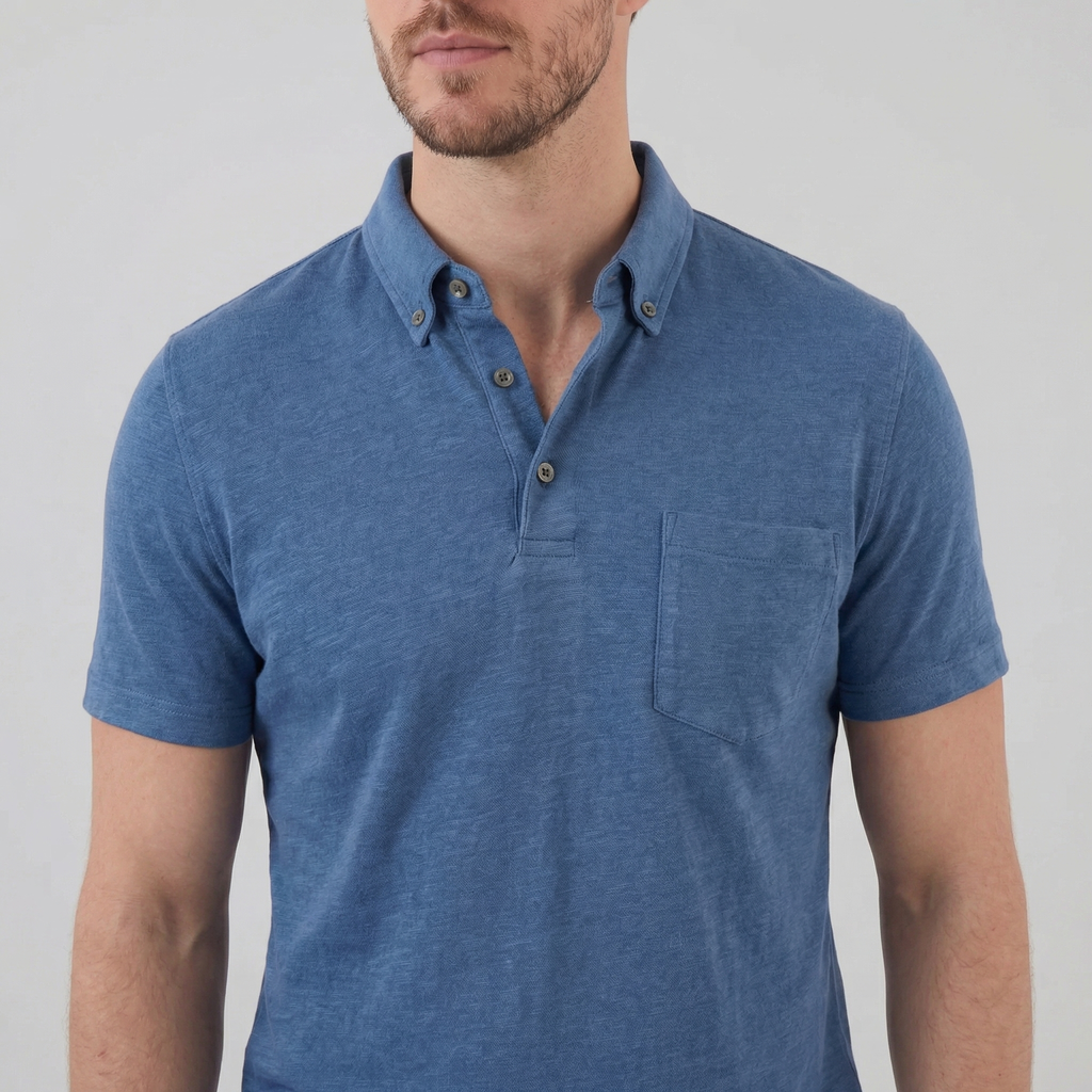 Haut polo été | vêtement maille fluide