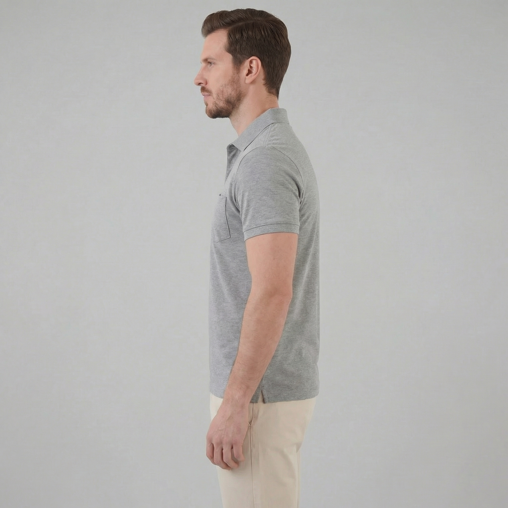 Haut polo été | vêtement maille fluide