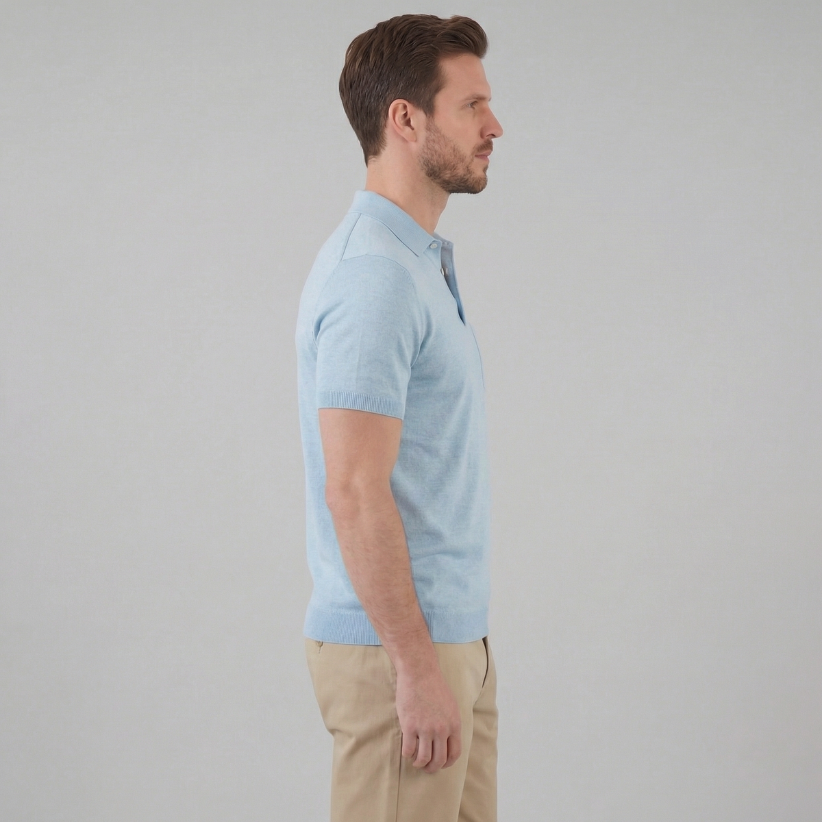Haut polo été | vêtement maille fluide